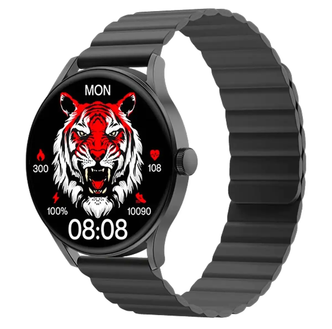 ساعت هوشمند شیائومی مدل TG1 با بدنه فلزی و بند سیلیکونی